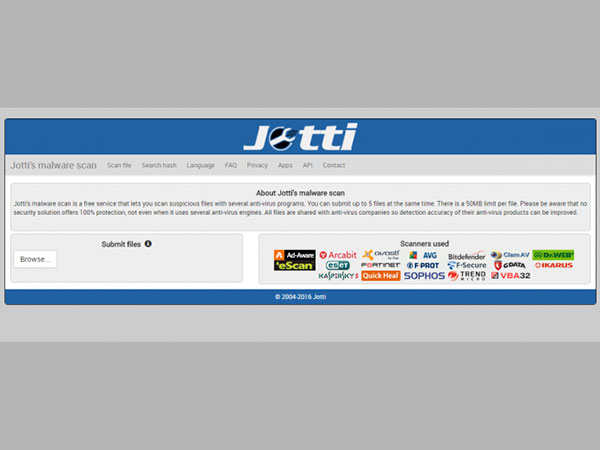 Jotti's Malware scan