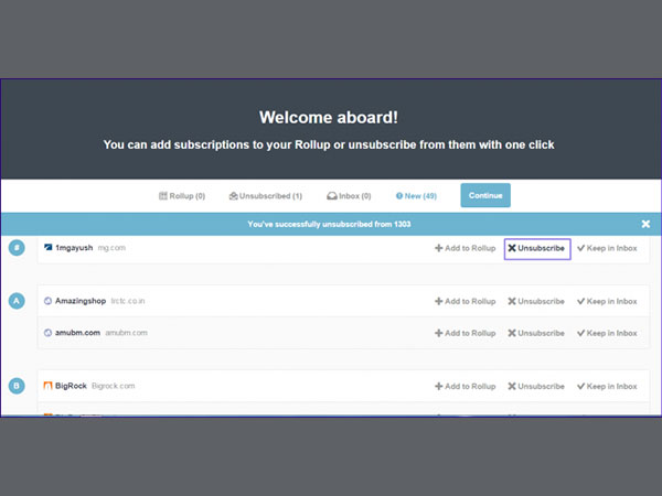 Step 5. Unsubscribe Them All