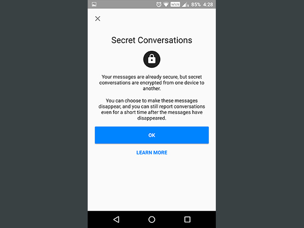 Step 5: Your chats are now end-to-end encrypted 