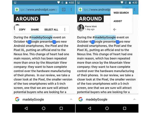 2. Double Tap on Words to Get Shortcuts