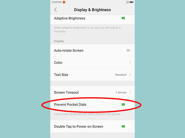 Prevent Pocket Dials
