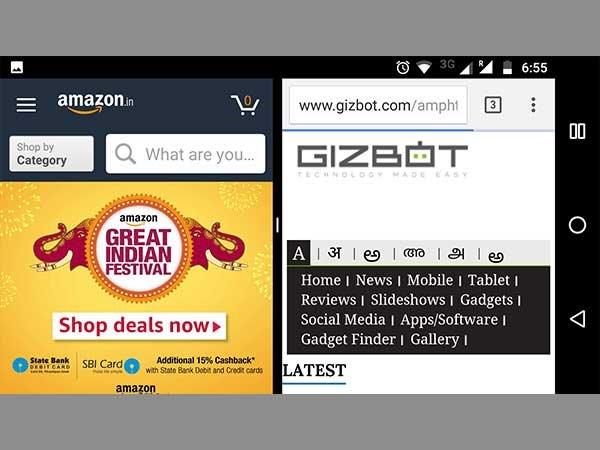 Step 3: Drag another app onto the second screen