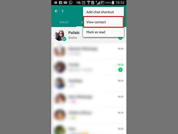 Step 2. View Contact