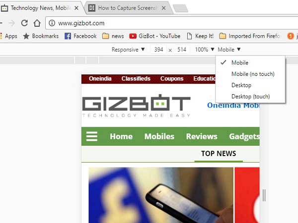 Capture A Screenshot in Google Chrome Without Installing An Extension