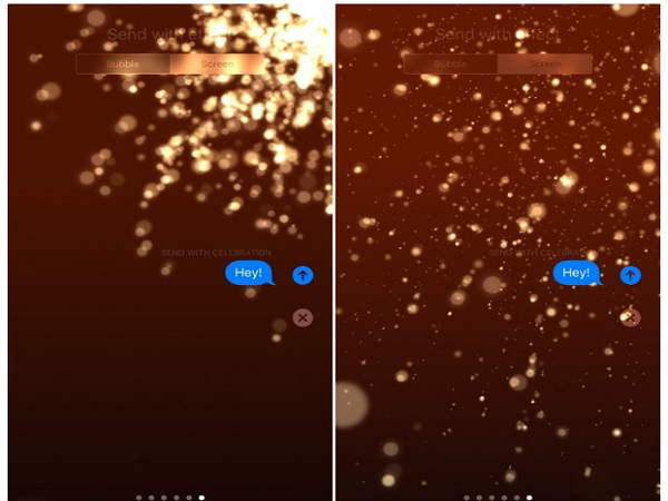 New Celebration effect in iMessage