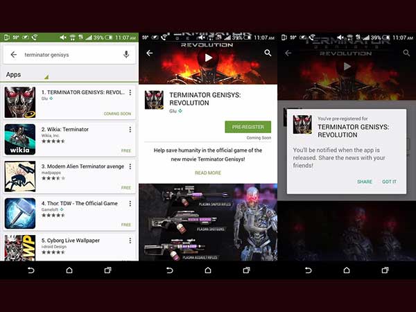 Pre-registration for Upcoming Apps