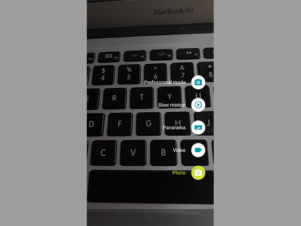 Double twist to switch between cameras
