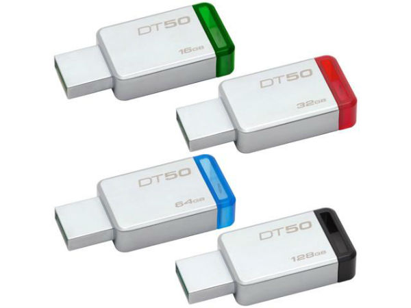 Kingston DataTraveler 50 USB 3.1 flash drive (8GB to 128GB)