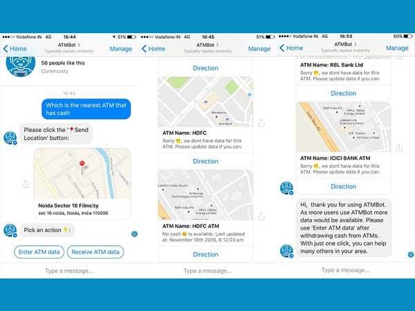 #3 Chose “Receive data of ATMs around you” Option