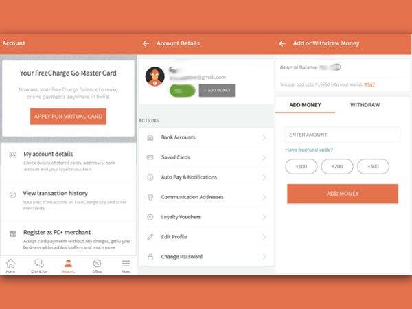 Create a FreeCharge Account 