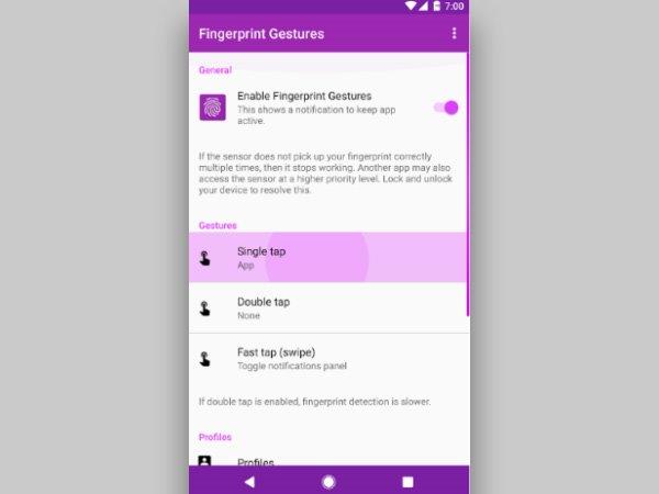  Fingerprint Gestures