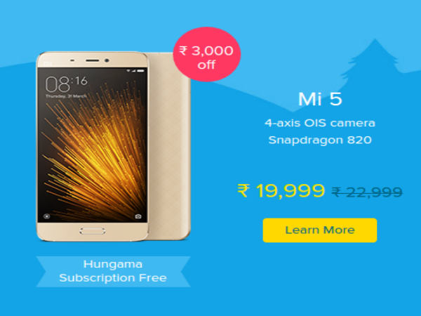 Grab Xiaomi Mi 5, Power Bank, and More at Attractive Discounts