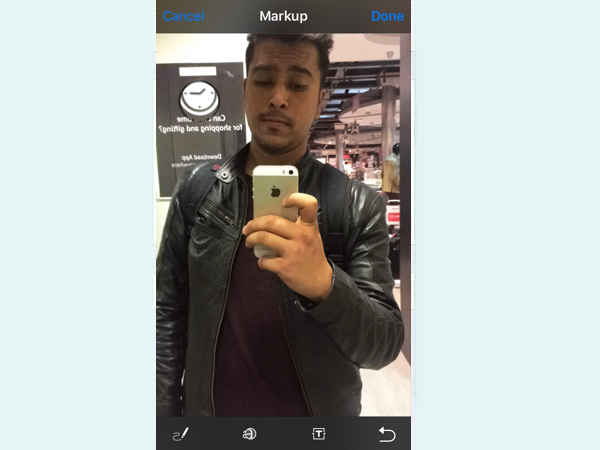 Doodle on photos from the photos app