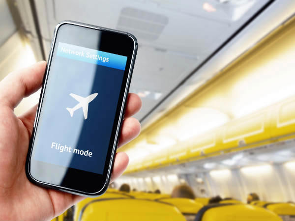 Turn on Airplane mode even if you aren't on board