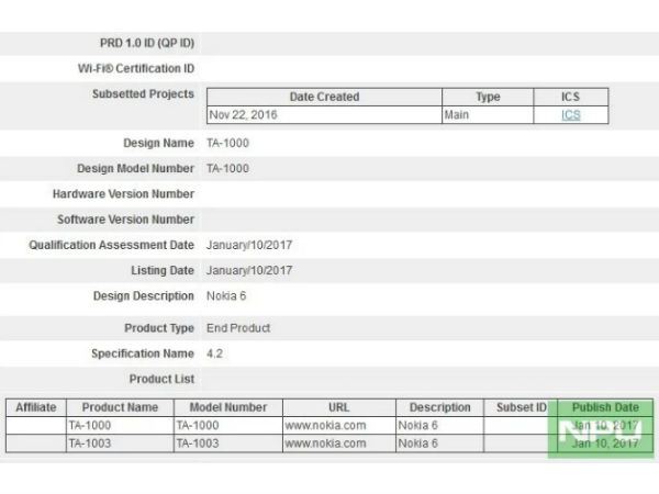Mysterious Nokia 6 variant passes Wi-Fi certification Mysterious Nokia 6 variant passes Wi-Fi certification