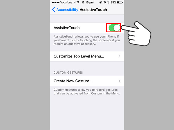 How to lock an Apple iPhone screen with a broken power button 