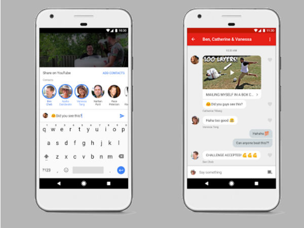 YouTube has just launched an in-app messaging service YouTube has just launched an in-app messaging service