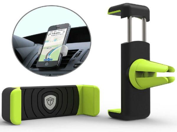 Tukzer Air Vent Universal Car Mount Mobile Holder (Black and Green)