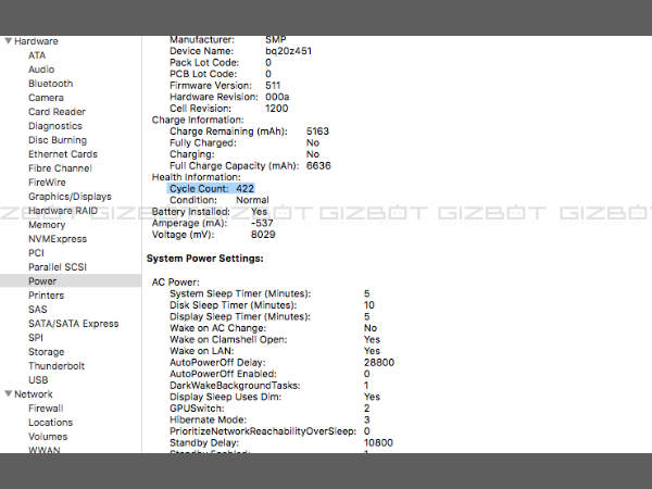 Step 3:  Click on ‘Power’ from the Left Menu