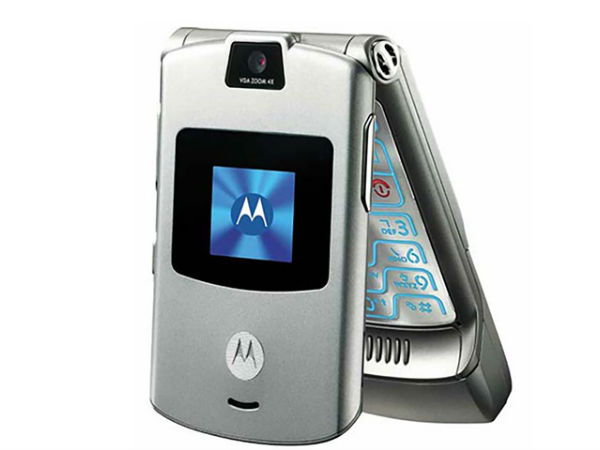 Motorola RAZR V3 launched in the year 2004