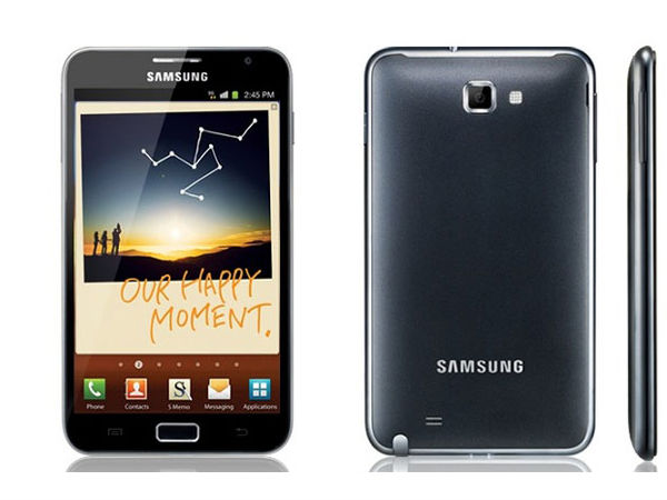 Samsung Galaxy Note launched in the year 2011