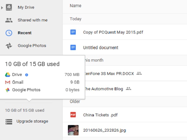 Analyze your Google Drive storage