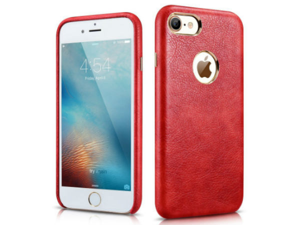 Premium Leather Back Cover Case (Red)