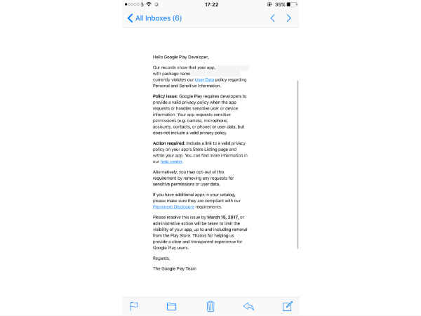 Google decides to remove millions of apps from Play Store by March 15