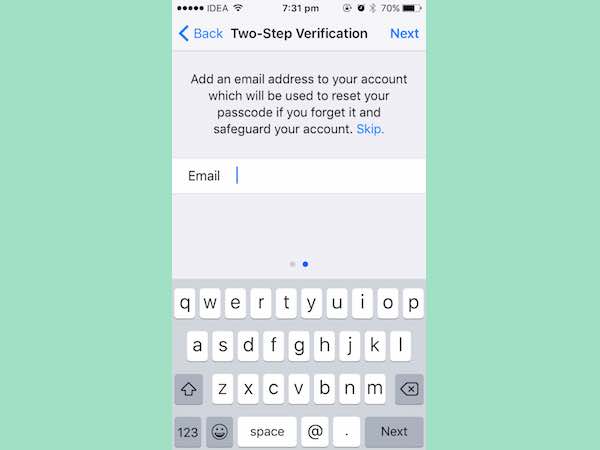 How to enable two-step verification for WhatsApp on iOS 