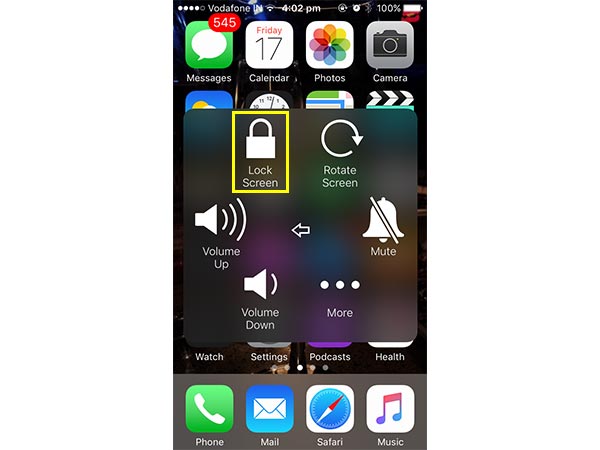 How to turn off an iPhone without using power button
