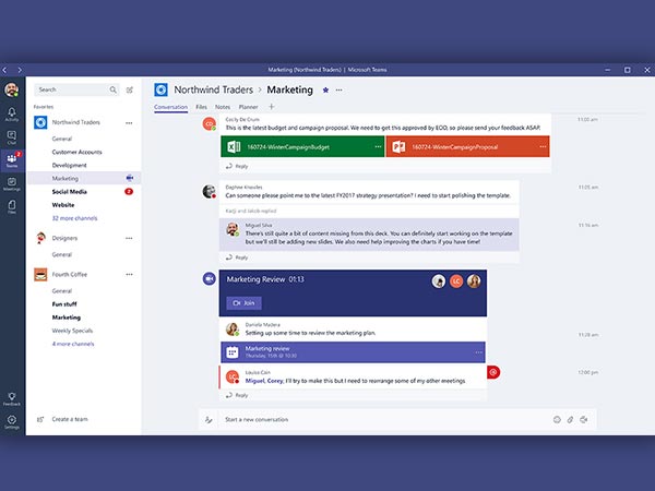 Microsoft's new chat-based workspace will keep employees engaged