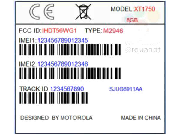 A Motorola device with model number Moto XT1750 clears FCC A Motorola device with model number Moto XT1750 clears FCC