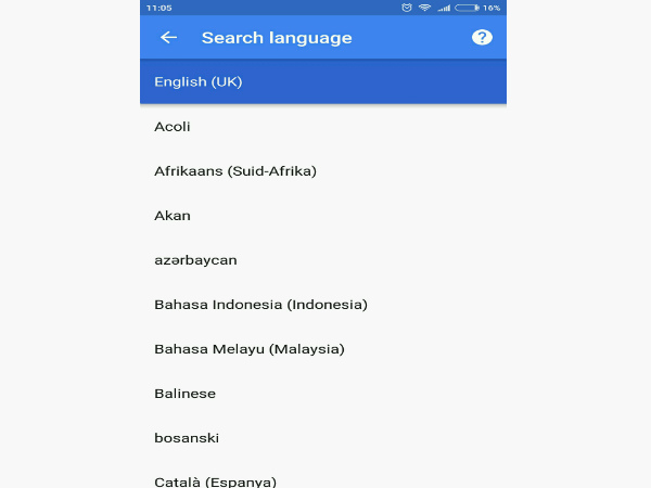 How to change the language