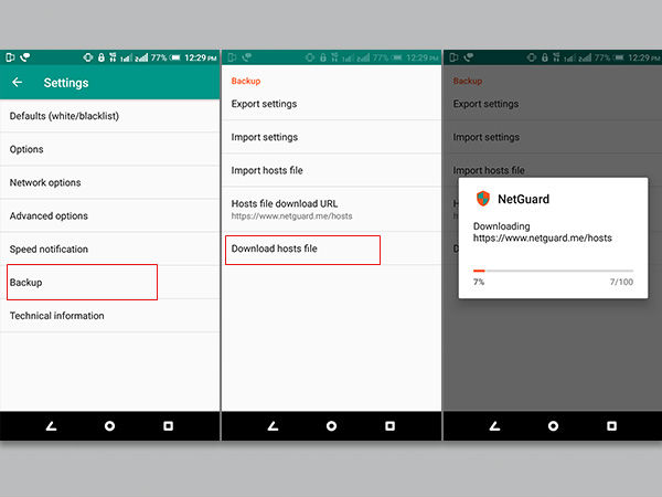 Step 4: Download host files