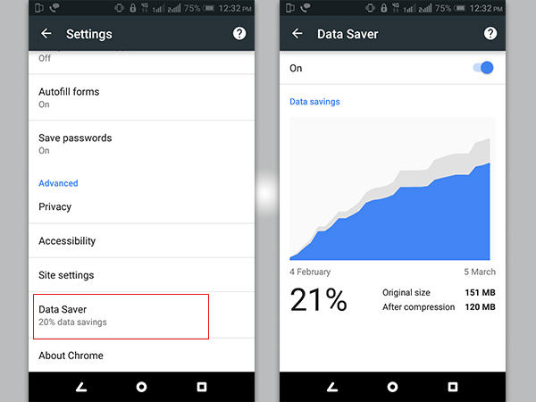 Step 5: Turn Off the Data saver