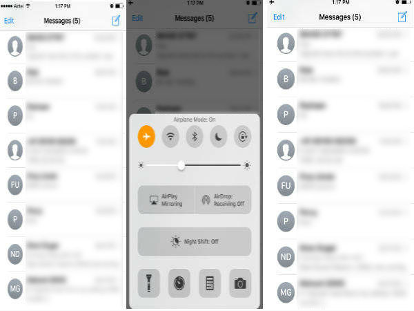How to use the Airplane Mode to stop that runaway message: