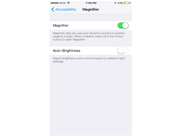 How to use the Magnifier feature: