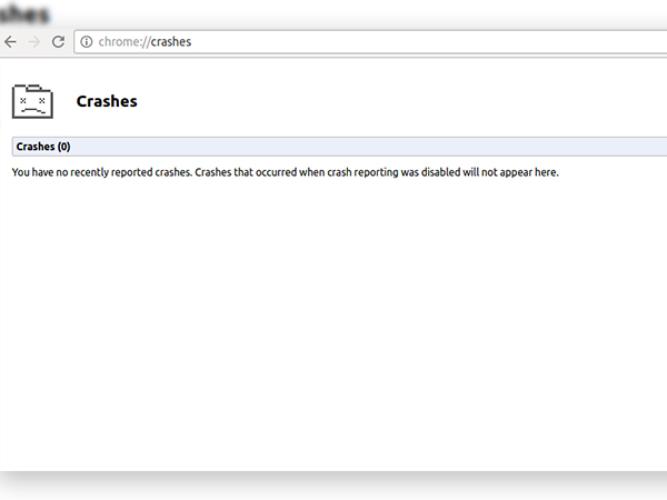 5. chrome://crashes/