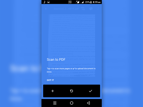 How to use Google Drive on Android phone to scan your documents