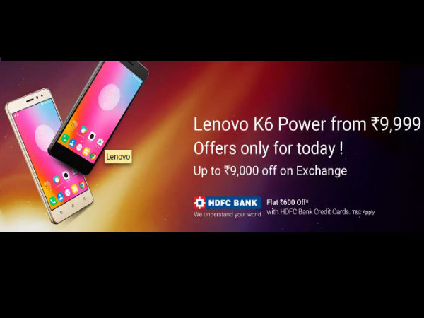 Lenovo K6 Power open sale in Flipkart; Hurry limited time and offers