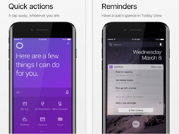 Find out what’s new in Microsoft Cortana iPhone app