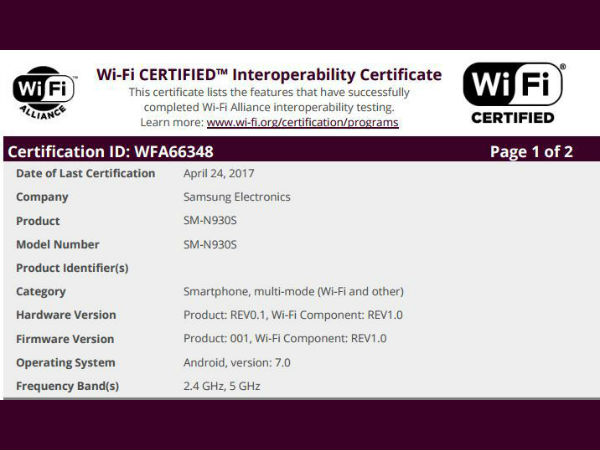 Wi-Fi certification