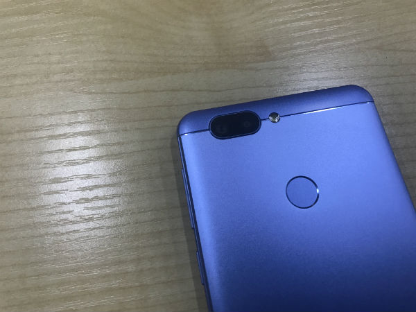 Rear Fingerprint sensor and dual camera setup