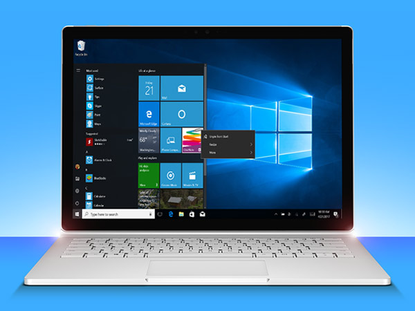 Change layout of start menu