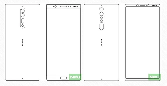 Alleged Nokia 8 or Nokia 9 sketches leak showing bezel-less design
