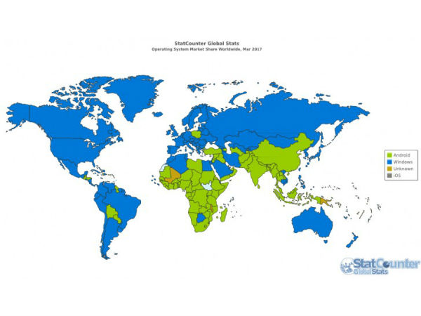 Android stands out as a World’s Most Popular OS by surpassing  Windows