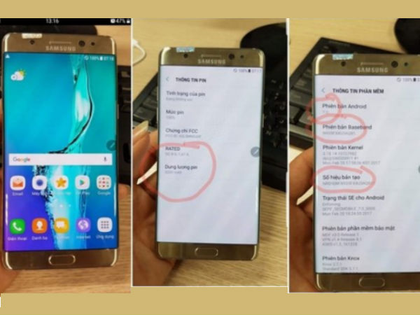 Screeshots confirm battery and OS