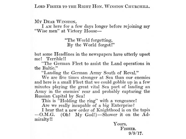 At the time of Winston Churchill