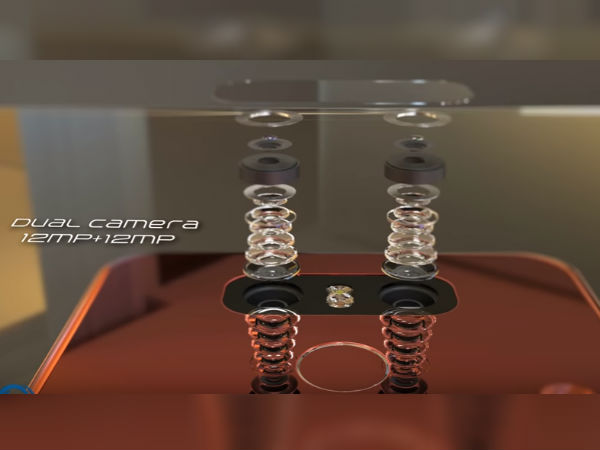 Rear dual camera setup