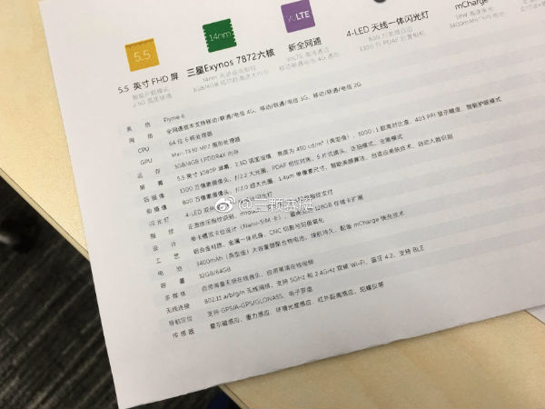 New Meizu E2 variant with Exynos 7872 processor spotted online